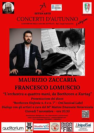 I pianisti maurizio zaccaria e francesco lomuscio per la seven arts